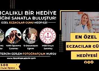 Eczacılar İçin %50 Fotoğrafçılık Kursu İndirimi!