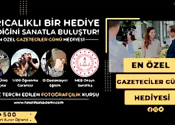 Gazeteciler Günü Fotoğrafçılık Kursu Kampanyası