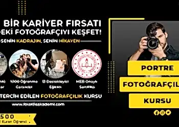 Portre Fotoğrafçılık Kursu Fiyatları – Erken Kayıtta %50 İndirim
